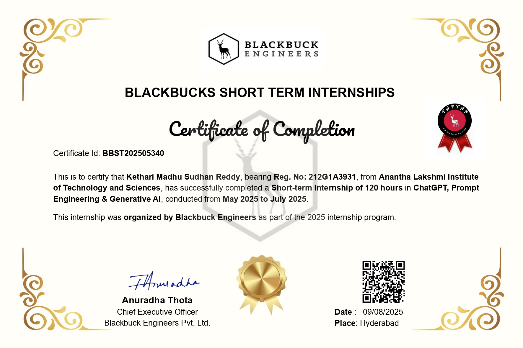 Certificate 13